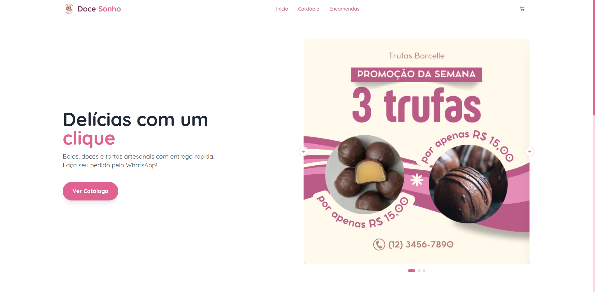 Cardapio online